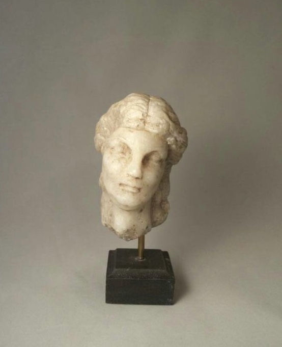 Roman Carved Marble Head of Goddess Aphrodite